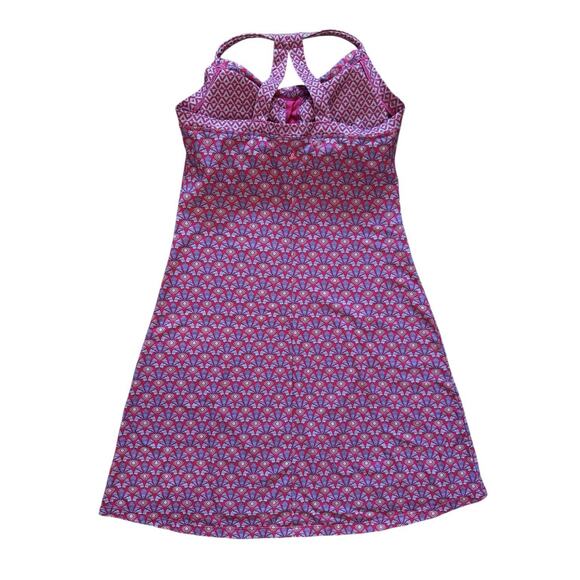 PrAna Quinn Activewear Dress Cosmo Pink Botanica Athletic Outdoor Womens Medium - Picture 7 of 11